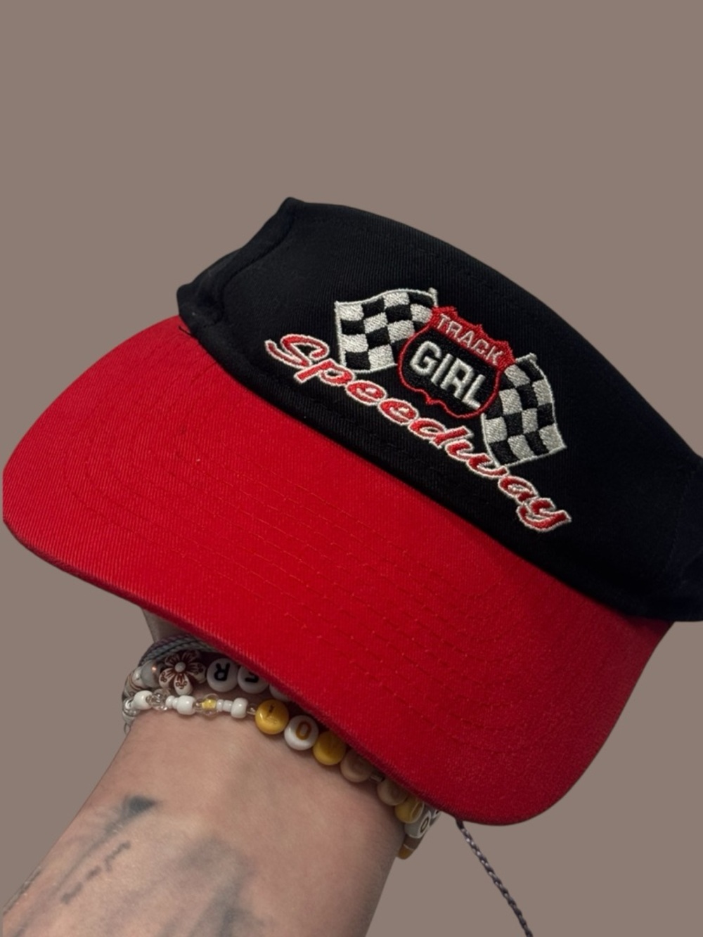 Vintage Y2K Track Girl Embroidered Racing Hat